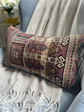 Load image into Gallery viewer, 12x20 Handmade Vintage Kilim Pillow Cover, Cover Only, FINAL SALE
