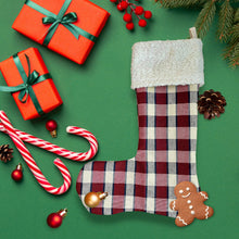 Load image into Gallery viewer, Red Plaid Christmas Stocking
