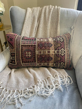 Load image into Gallery viewer, 12x20 Handmade Vintage Kilim Pillow Cover, Cover Only, FINAL SALE
