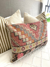 Load image into Gallery viewer, 16x24 Handmade Vintage Kilim Pillow Cover, Multicolor, Cover Only, FINAL SALE
