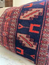 Load image into Gallery viewer, 14x44 Long Lumbar Handmade Vintage Kilim Pillow Cover, Cover Only, FINAL SALE
